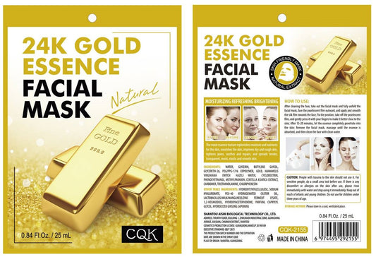 Mascarilla 24 Gold Essence x 10 unidades