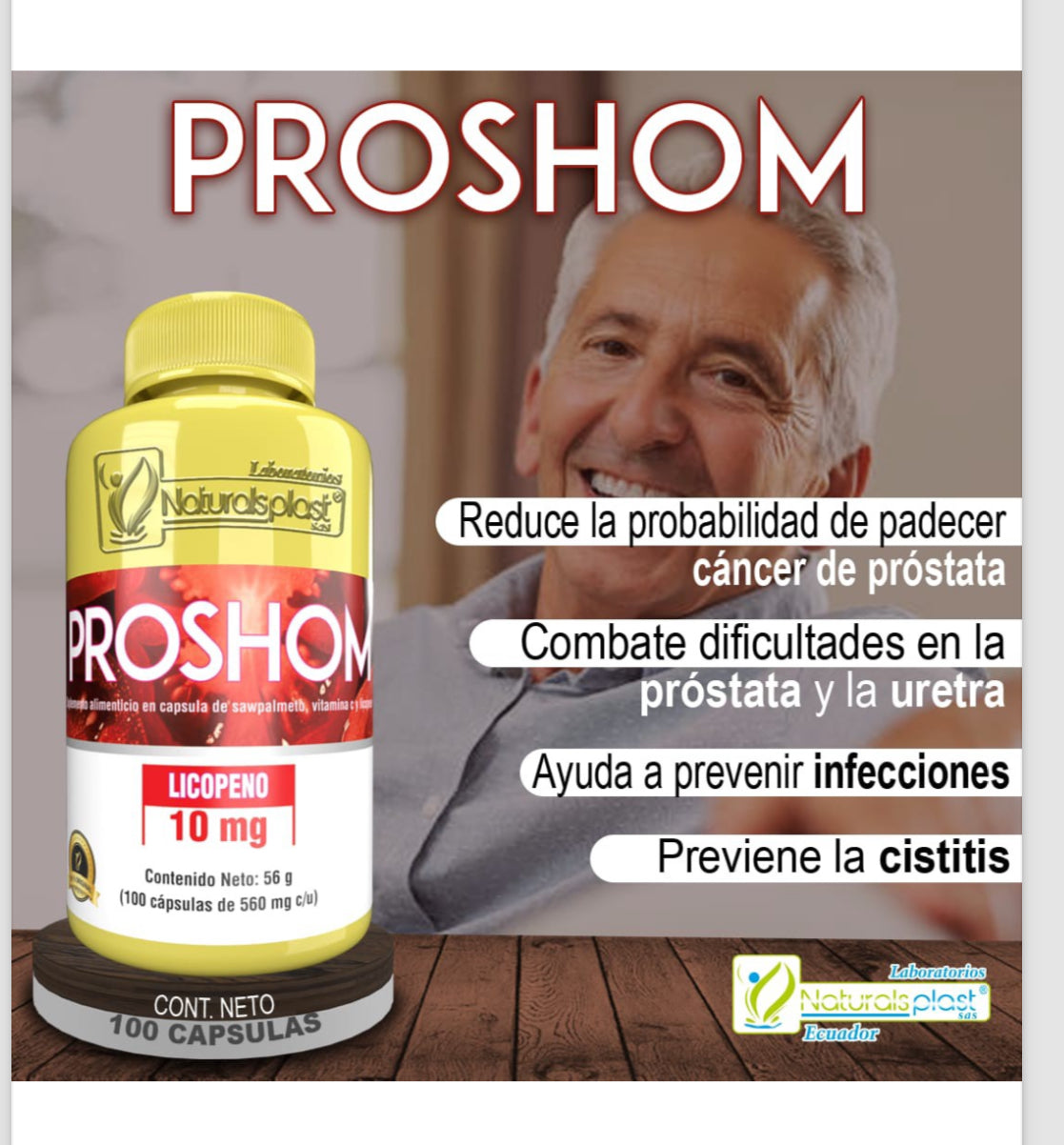 PROSHOM 100 CAPSULAS