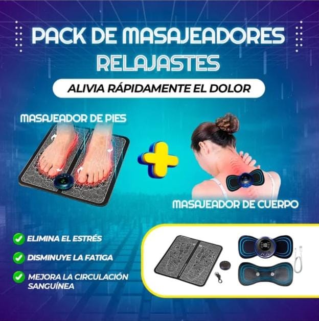 PACK DE MASAJEADORES RELAJANTES