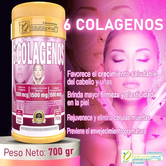 6 COLAGENOS POLVO 700gr