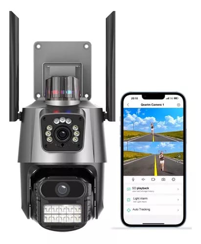 CAMARA DE SEGURIDAD DOBLE CON ALARMA