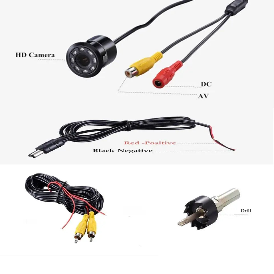 CAMARA RETRO PARA AUTO EMPOTRABLE LED