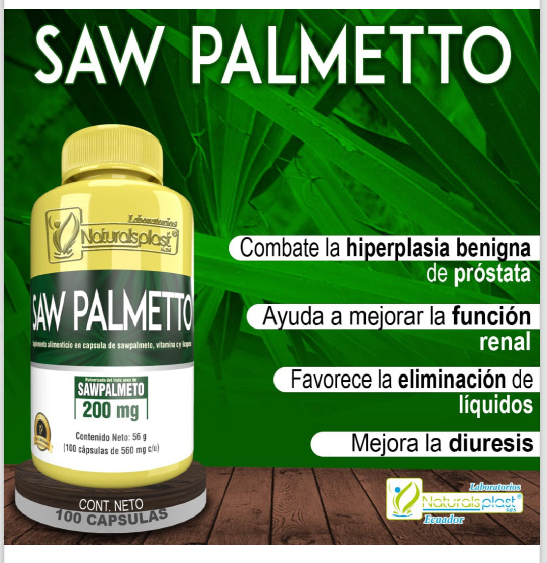 SAW PALMETTO 100 CAPSULAS