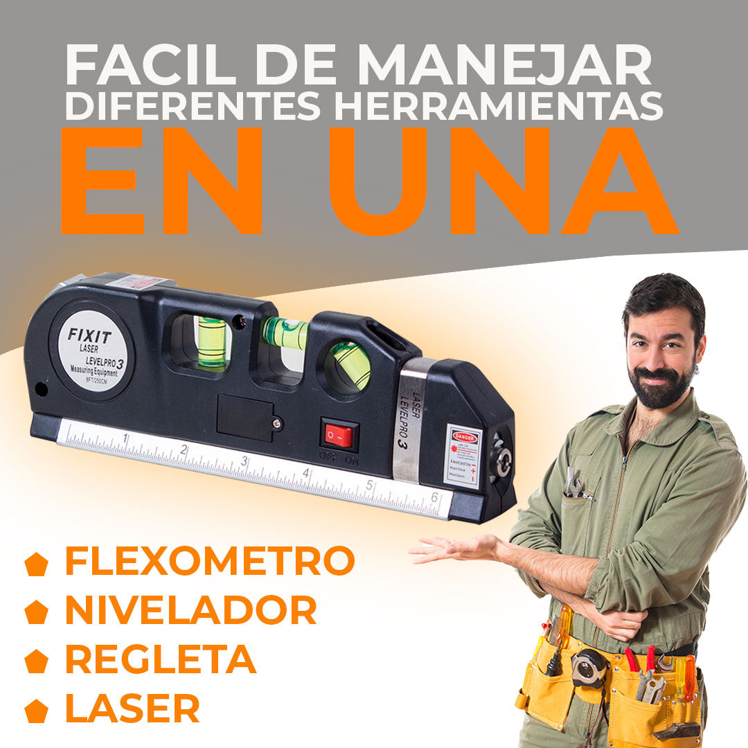 FLEXOMETRO LASER LEVEL PRO 3