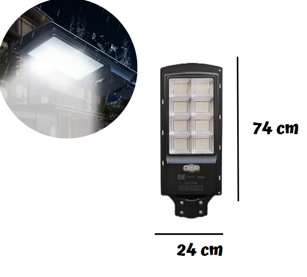 400W LAMPARA LUZ POSTE SOLAR