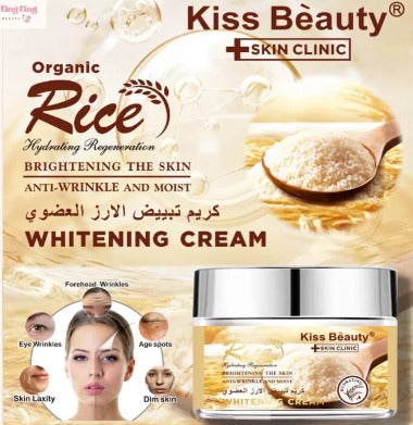 CREMA ACLARANTE DE ARROZ KISS BEAUTY