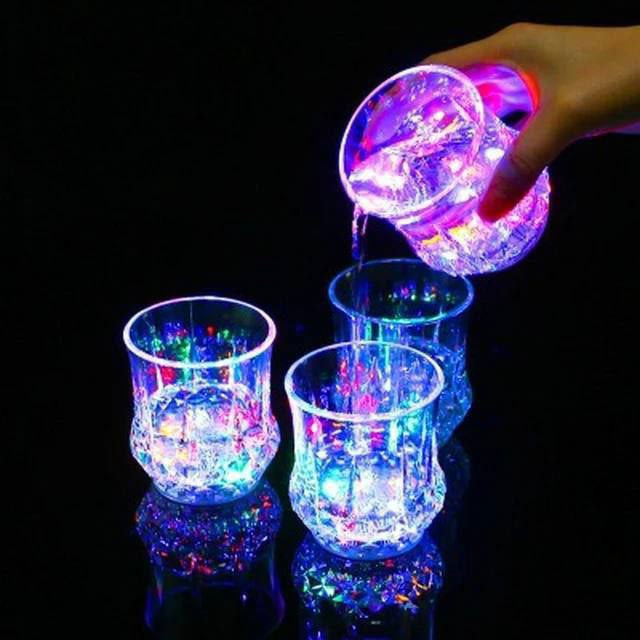 VASO CON LUZ LED