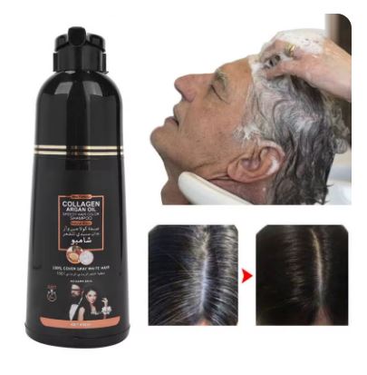 Shampoo tinte para canas color negro